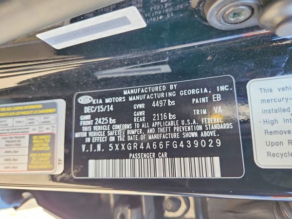 2015 KIA OPTIMA TOP (High Grade)