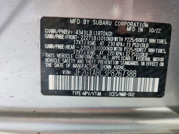 2023 SUBARU CROSSTREK Base