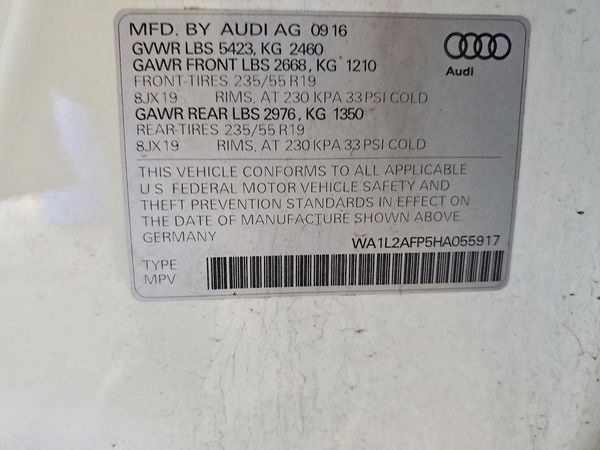 2017 AUDI Q5 quattro Premium Plus