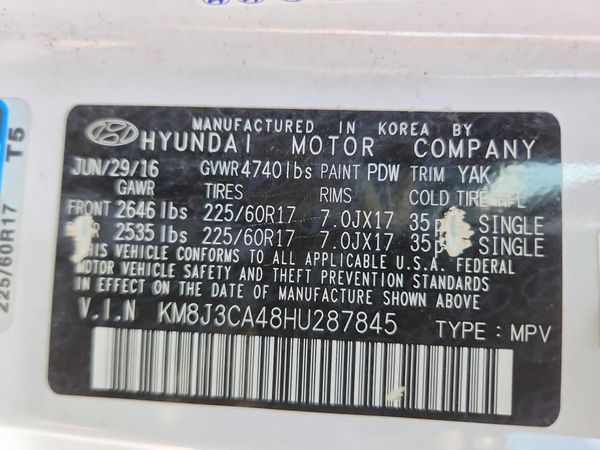 2017 HYUNDAI TUCSON