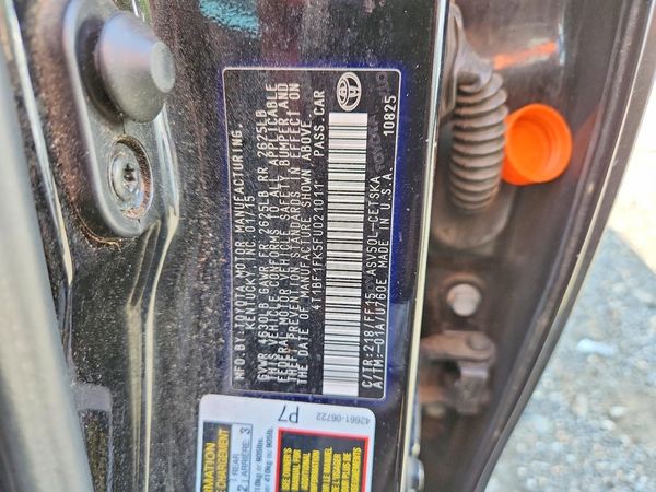 2015 TOYOTA CAMRY — VINS