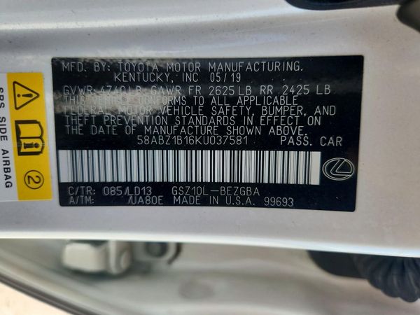 2019 LEXUS ES 350