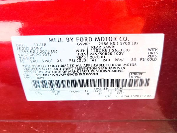 2019 FORD EDGE ST