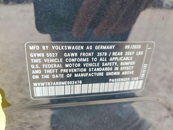 2021 VOLKSWAGEN ARTEON