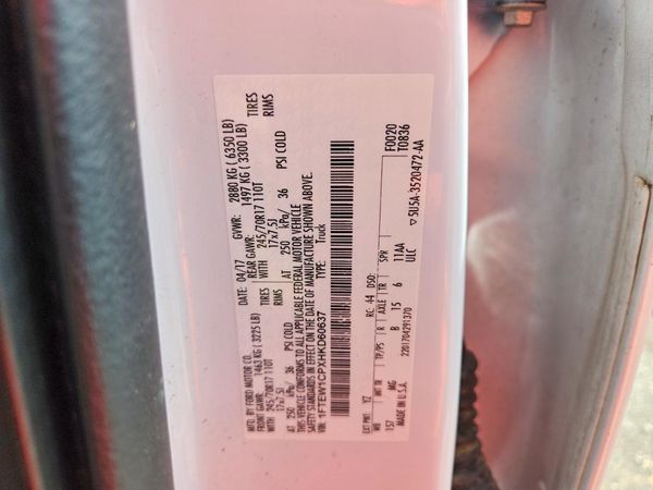 2017 FORD F150 SuperCrew