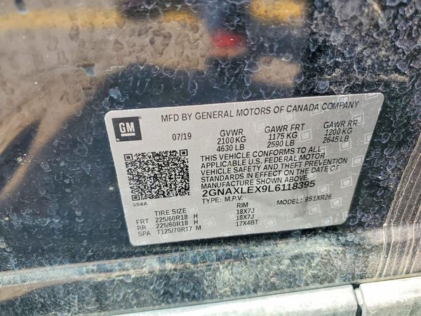 2020 CHEVROLET EQUINOX LT (2LT)