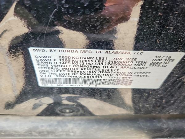 2020 HONDA PILOT