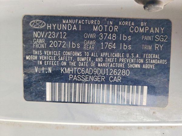 2013 HYUNDAI VELOSTER