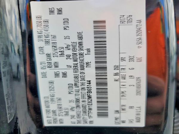 2021 FORD F150