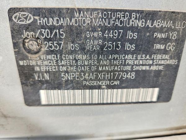 2015 HYUNDAI SONATA