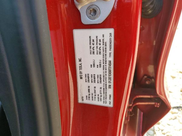 2019 TESLA MODEL 3