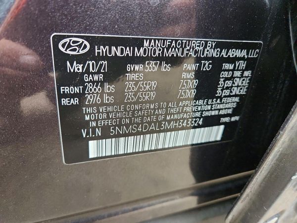 2021 HYUNDAI SANTA FE