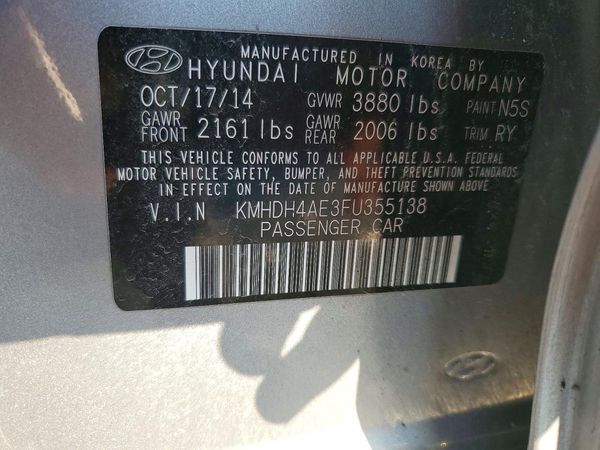 2015 HYUNDAI ELANTRA