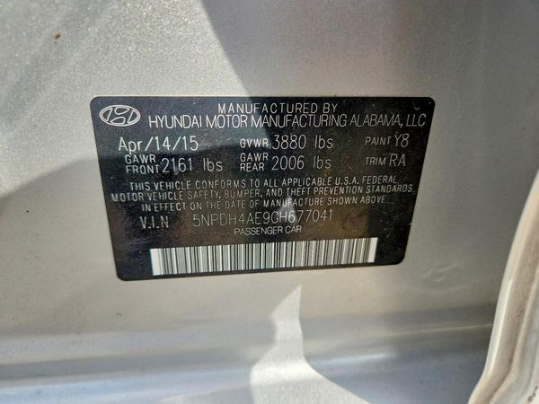 2016 HYUNDAI ELANTRA