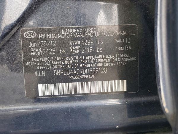 2013 HYUNDAI SONATA GLS/ GLS Popular