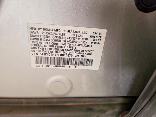 2015 ACURA MDX SH-AWD Tech