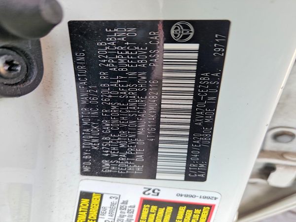 2021 TOYOTA CAMRY