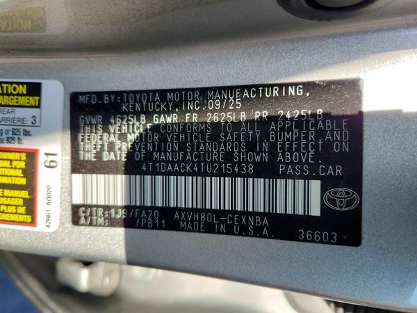 2026 TOYOTA CAMRY