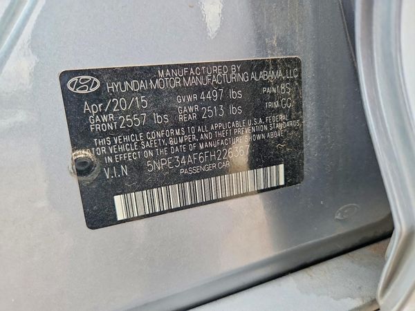 2015 HYUNDAI SONATA
