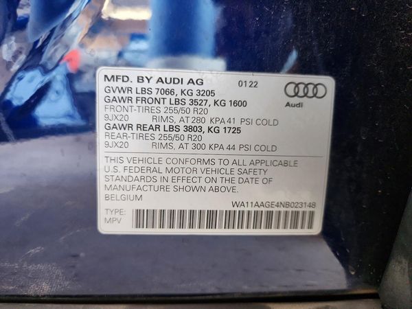 2022 AUDI E-TRON