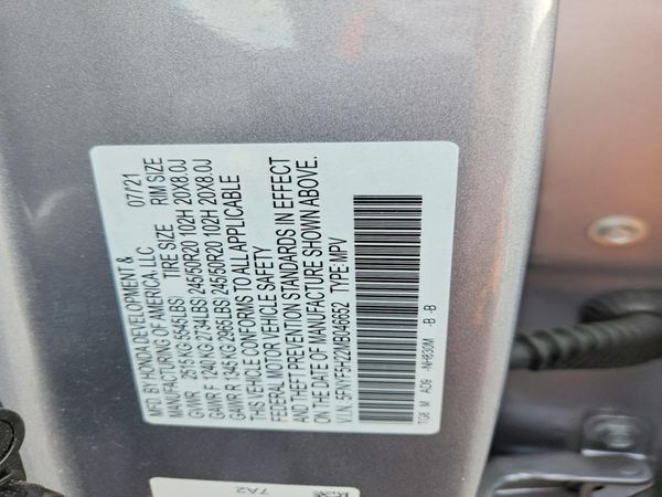 2021 HONDA PILOT SE