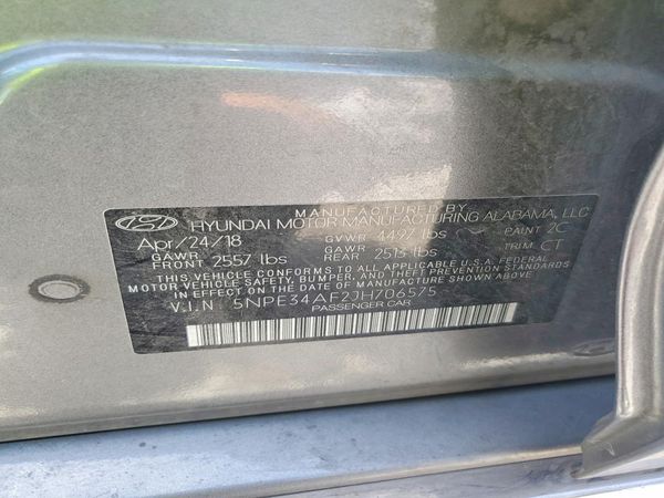 2018 HYUNDAI SONATA