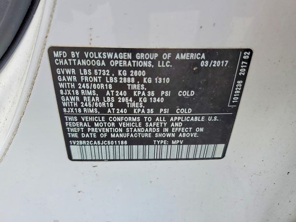 2018 VOLKSWAGEN ATLAS Launch Model