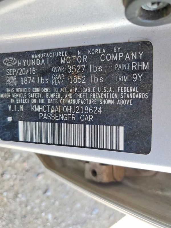 2017 HYUNDAI ACCENT