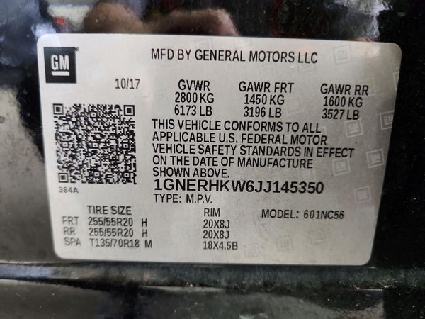 2018 CHEVROLET TRAVERSE