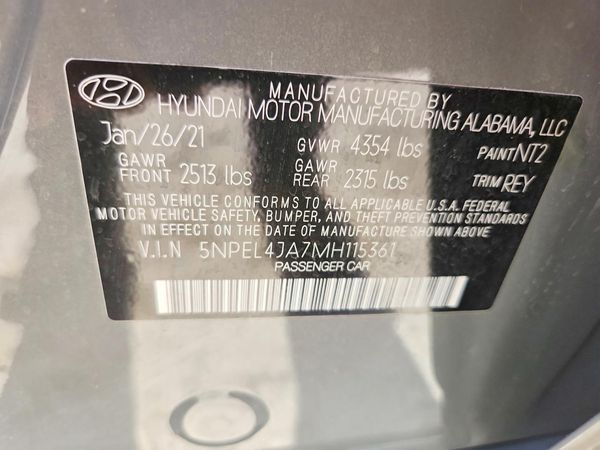 2021 HYUNDAI SONATA