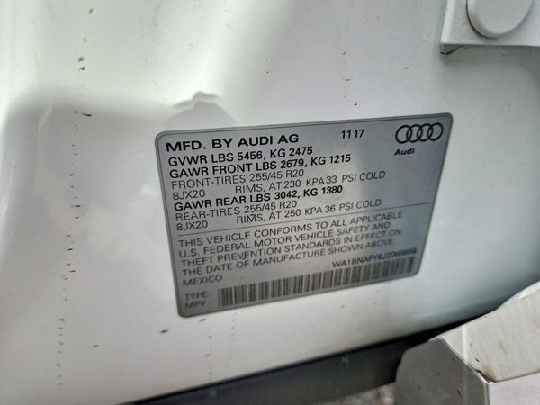 2018 AUDI Q5 quattro Premium Plus