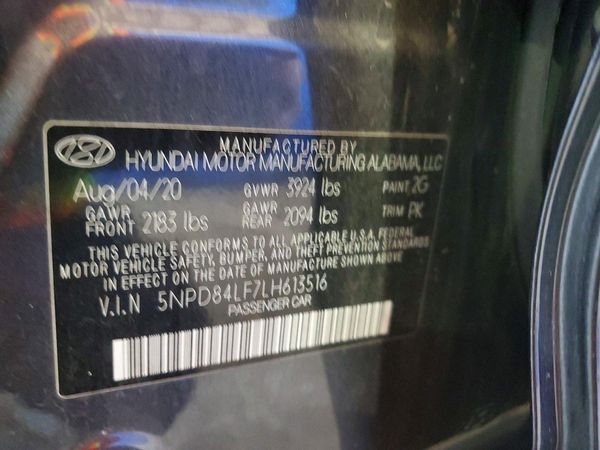 2020 HYUNDAI ELANTRA