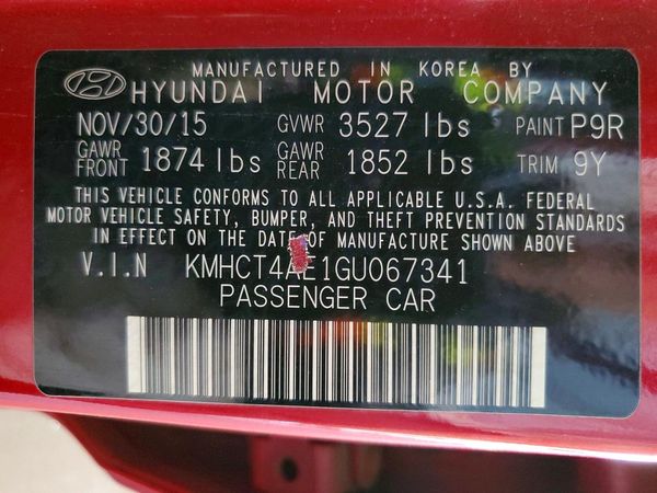 2016 HYUNDAI ACCENT