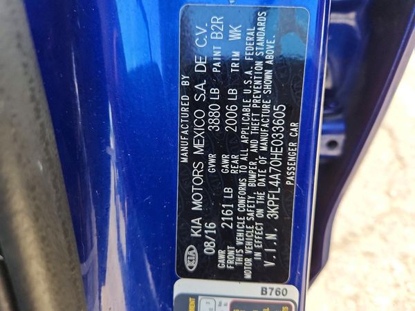 2017 KIA FORTE LX Popular, S