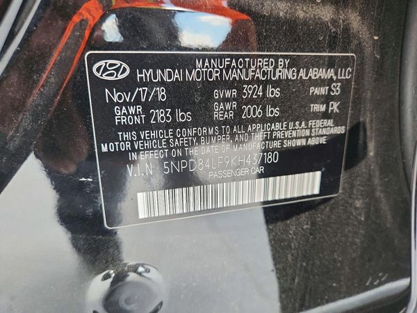 2019 HYUNDAI ELANTRA