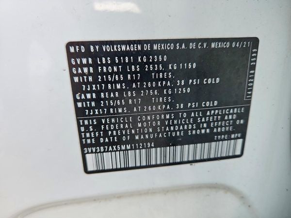 2021 VOLKSWAGEN TIGUAN