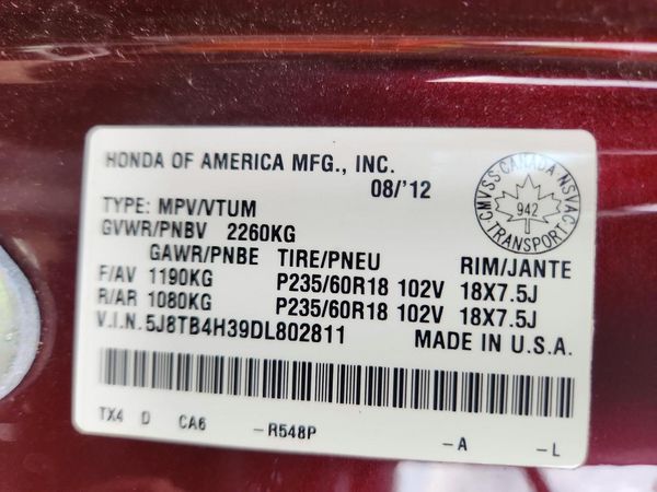 2013 ACURA RDX