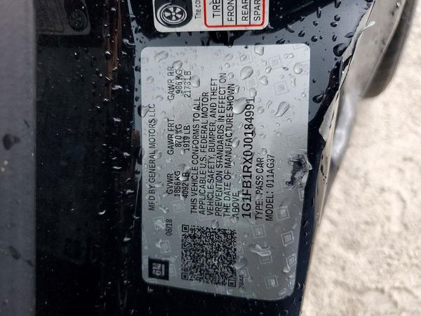2018 CHEVROLET CAMARO 1LS/1LT