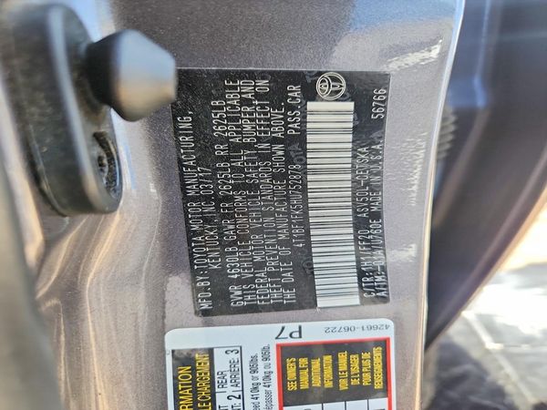 2017 TOYOTA CAMRY LE/SE/XLE/XSE