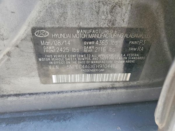 2014 HYUNDAI SONATA