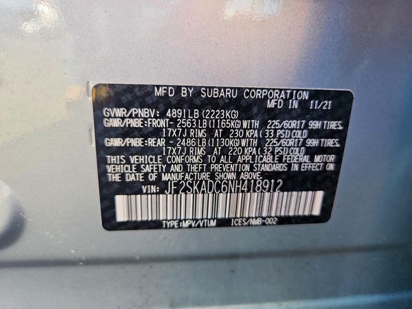 2022 SUBARU FORESTER Premium