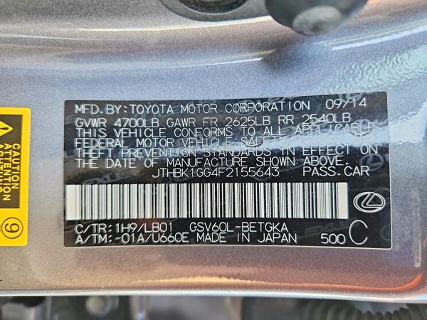 2015 LEXUS ES