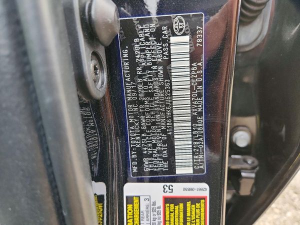 2018 TOYOTA CAMRY XSE