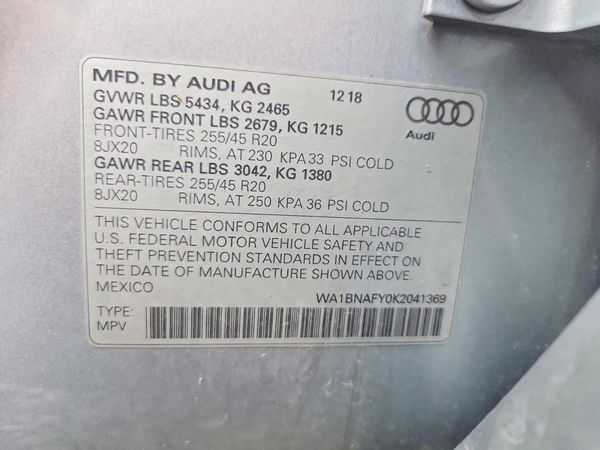 2019 AUDI Q5 quattro Premium Plus