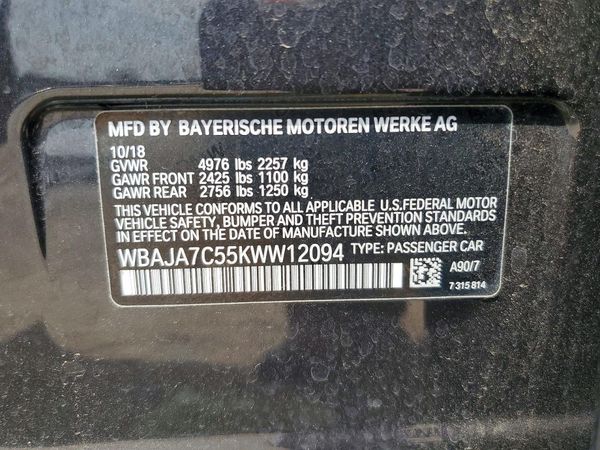 2019 BMW 530