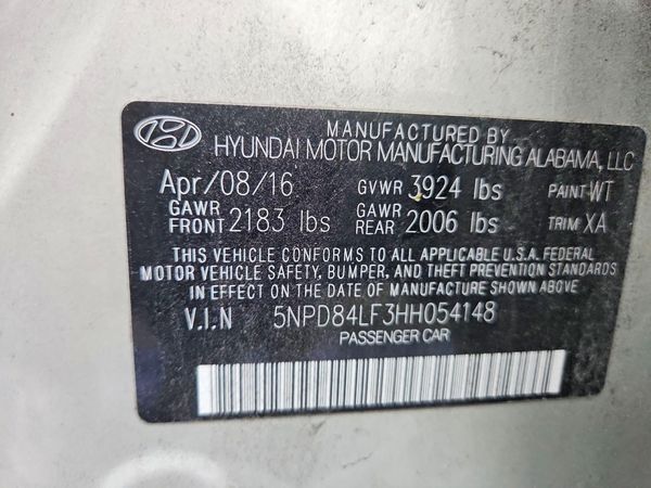 2017 HYUNDAI ELANTRA