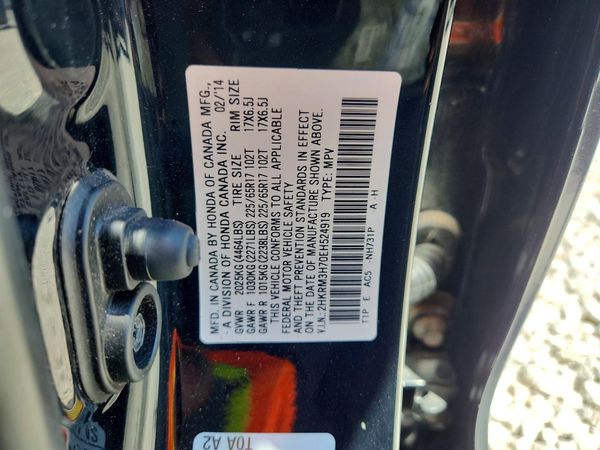 2014 HONDA CRV EX-L — VINS