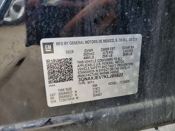 2019 CHEVROLET EQUINOX LT (2FL)