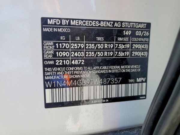 2026 MERCEDES-BENZ GLB — VINS