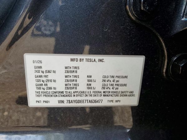 2026 TESLA MODEL Y